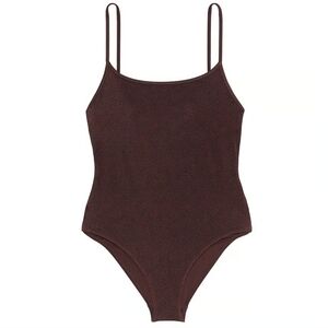 3390 NWT Victoria's Secret Swim Archives Strappy Hardware Cheeky One-Piece XL